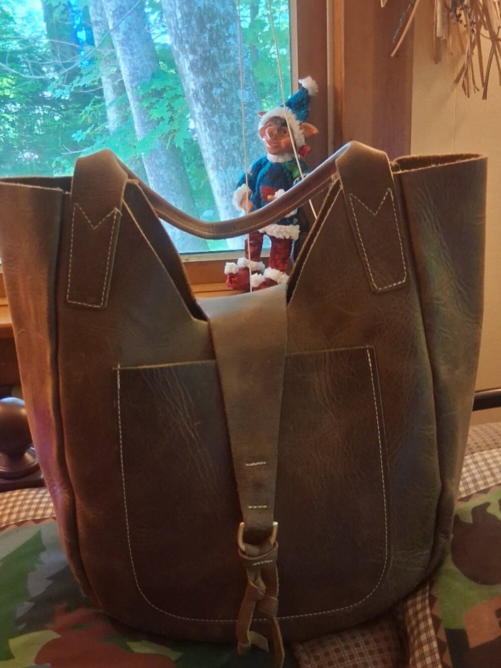 Bubo Handmade Lucy Tote leather distressed brown